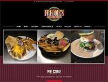 Tablet Screenshot of freddiessteakhouse.com